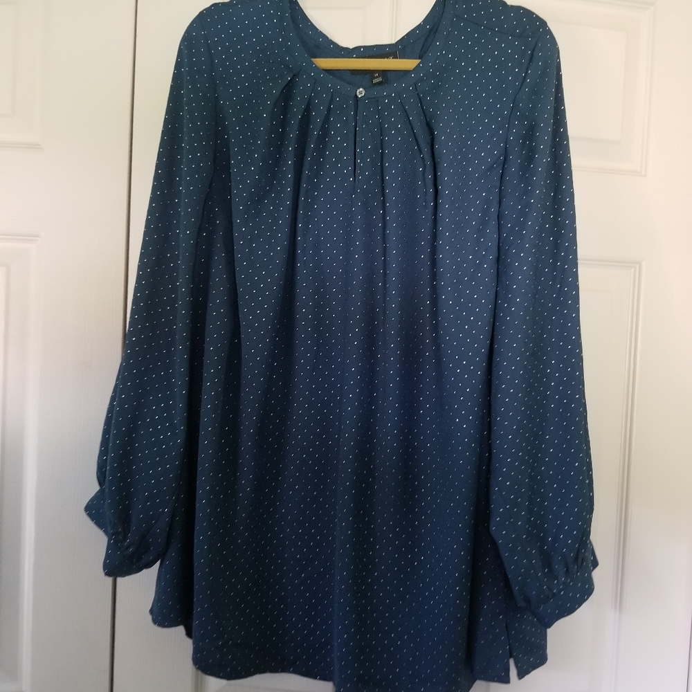 Lane Bryant LS Blouse, Plus 28. Never Worn!